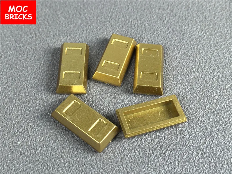 50 шт./лот MOC золотые и серебряные слитки для посуды/бар подходят 99563 строительных