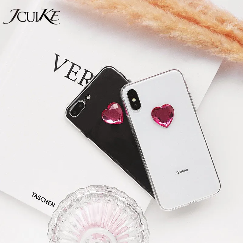 Новая распродажа Прозрачный С кристалалми и стразами телефон чехол для iphone X