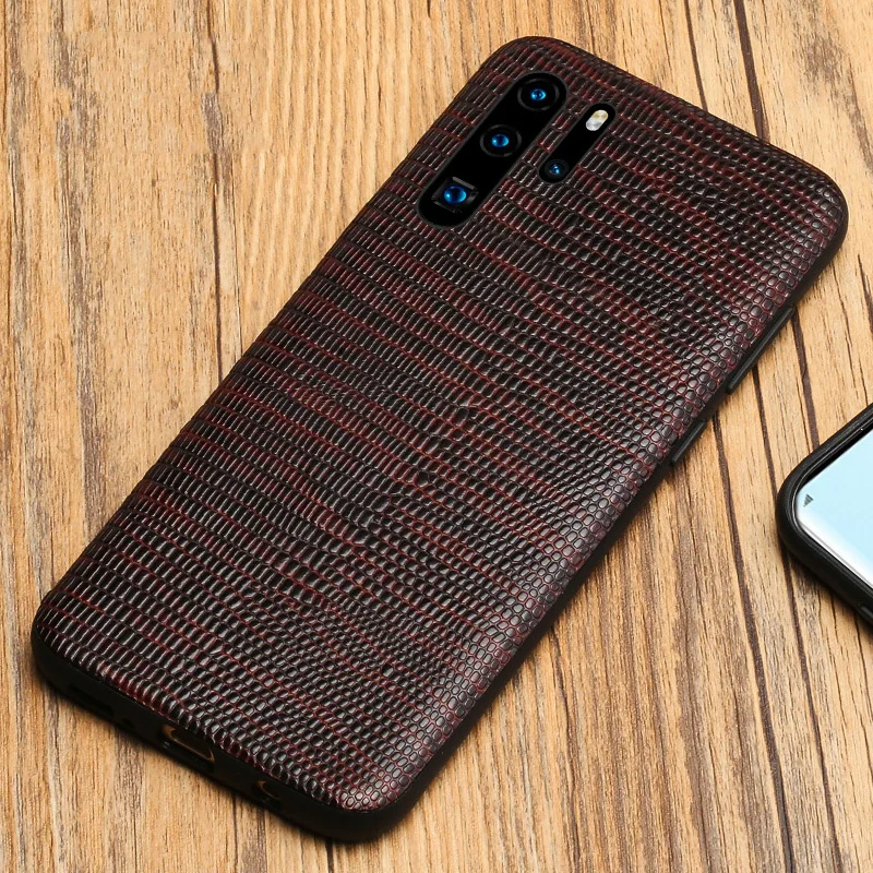 Чехол из натуральной кожи с текстурой ящерицы для huawei P30 pro Lite 360 чехлы с полной защитой для mate 20 P20 Pro Lite Honor 8X20 Pro 10