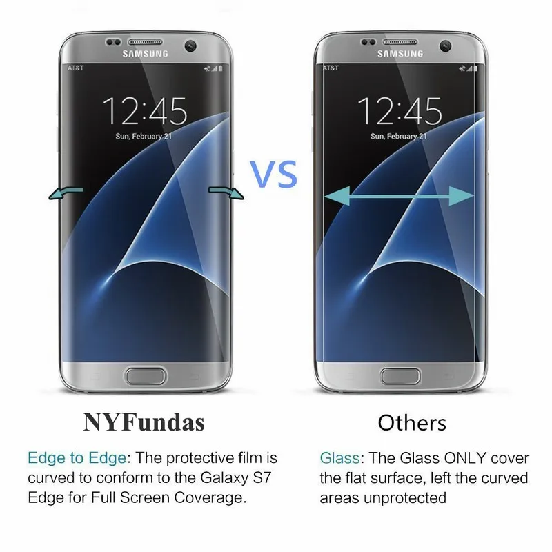 10 шт. изогнутая 3d пленка для Samsung Galaxy S7 Edge S6 S8 Plus S8plus S9|curve screen protector|screen protectorprotector plus