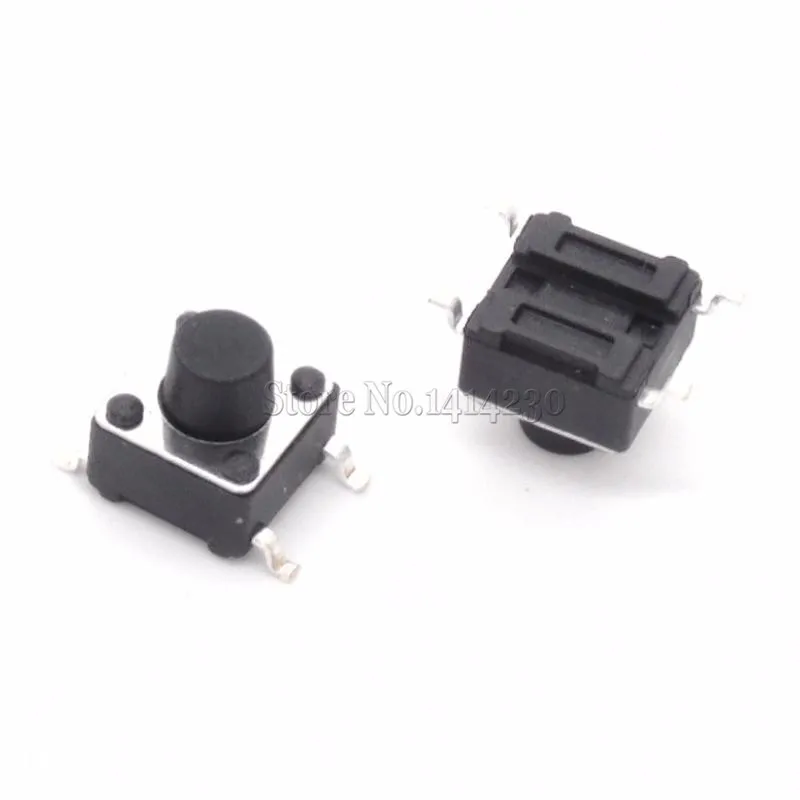 

20 шт., Кнопочный микропереключатель SMD 6x6x6 мм