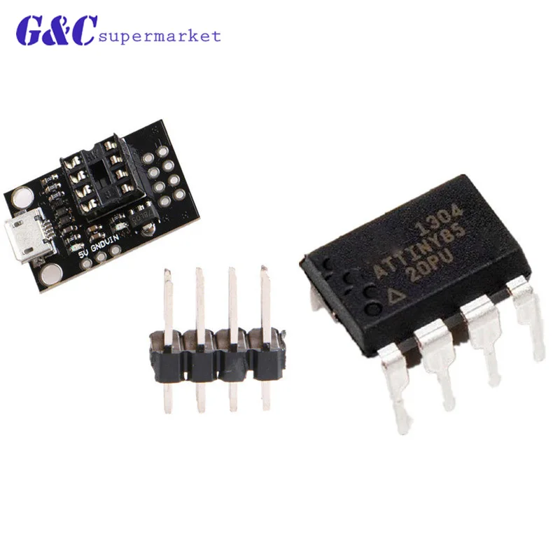 ATtiny13A/ATtiny25/ATtiny45/ATtiny85 Подключаемая плата для программирования развития