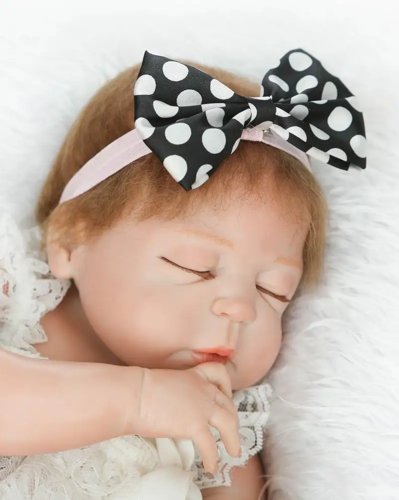 22 "реалистичные силиконовые Reborn Baby куклы полный средства ухода за кожей винил