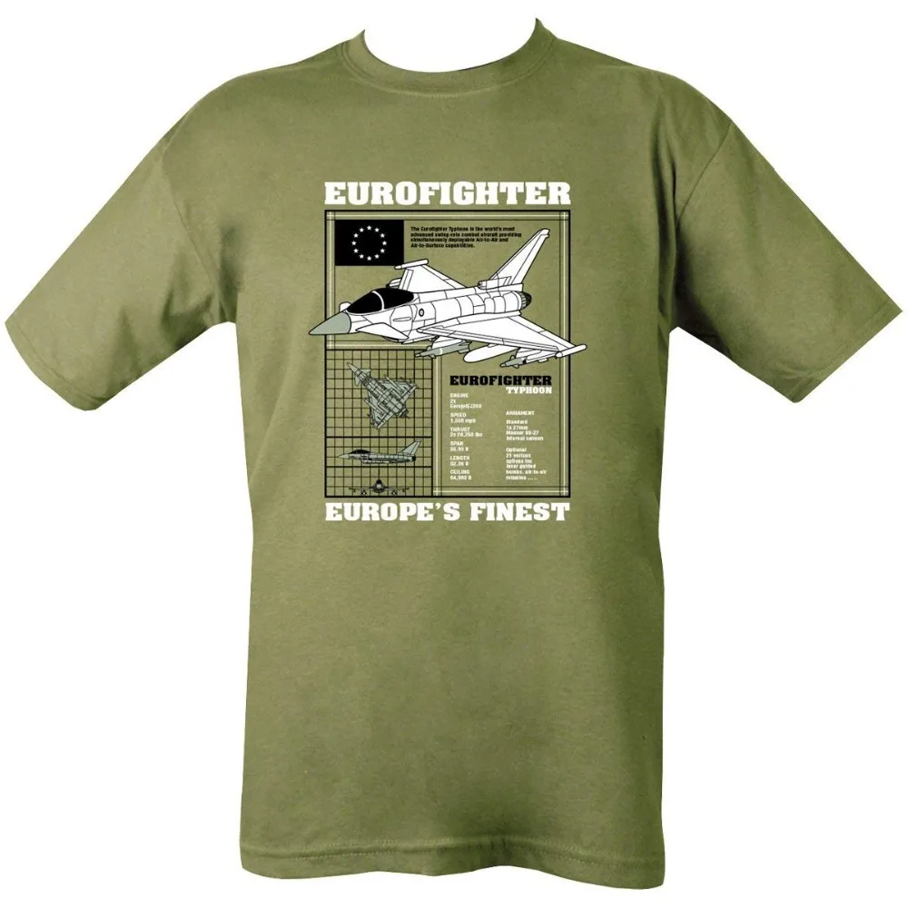 

2019 New 100% Cotton Top Quality Men's Eurofighter Typhoon T-Shirt