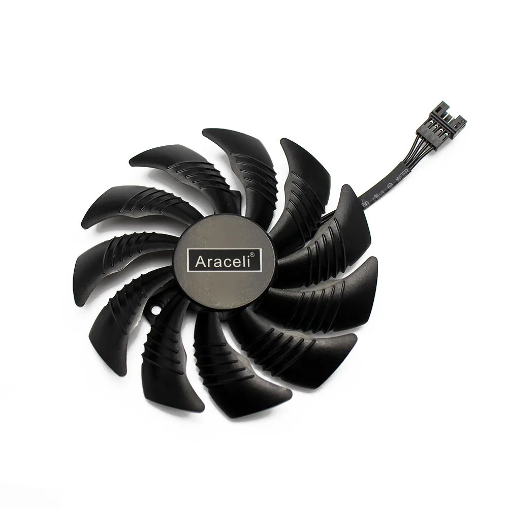 T129215SU 88 мм кулер графической карты вентилятор для REDEON AORUS RX580/570 GIGABYTE GV-RX570AORUS GV-RX580AORUS карты в качестве замены - Цвет лезвия: A
