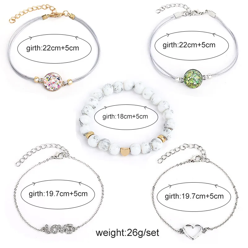 2019 Модный богемный бриллиантовый набор для женщин и мужчин Очаровательная