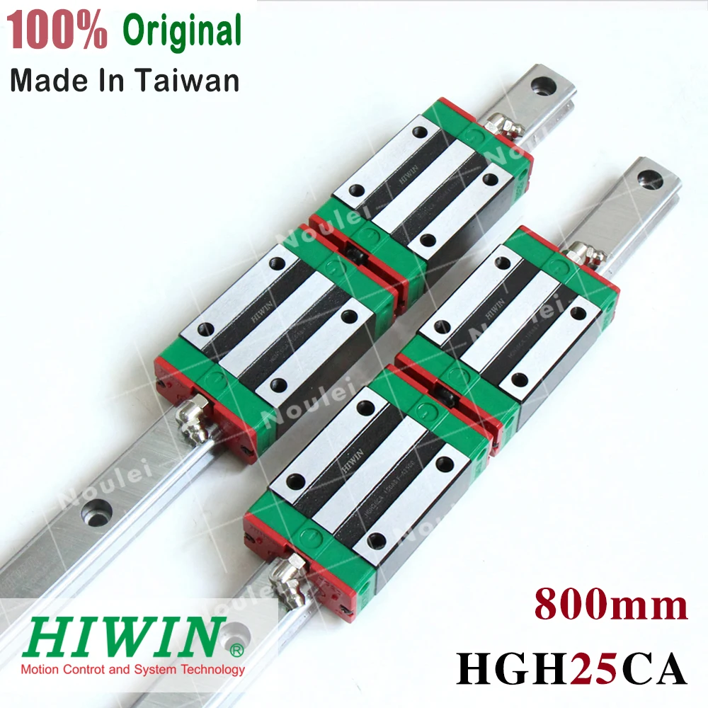 HIWIN HGR20 линейный рельс 800 мм 2 шт. HGH25 направляющие с 4 шт HGH25CA блоки Набор для