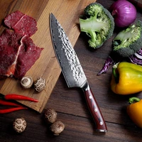 sunnecko 8 inch kitchen chefs knife cutting tools damascus aus 10 steel sharp blade 60hrc g10 handle christmas gift