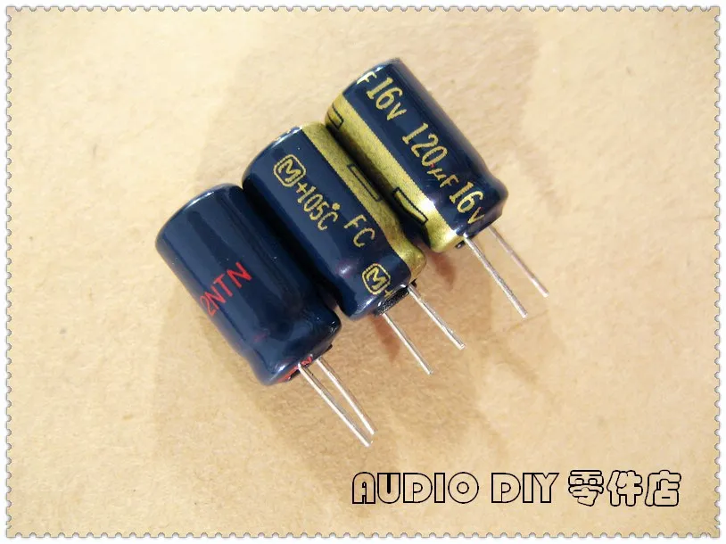

20PCS/100PCS FC Series 120uF 16V 16V120UF Electrolytic Capacitor