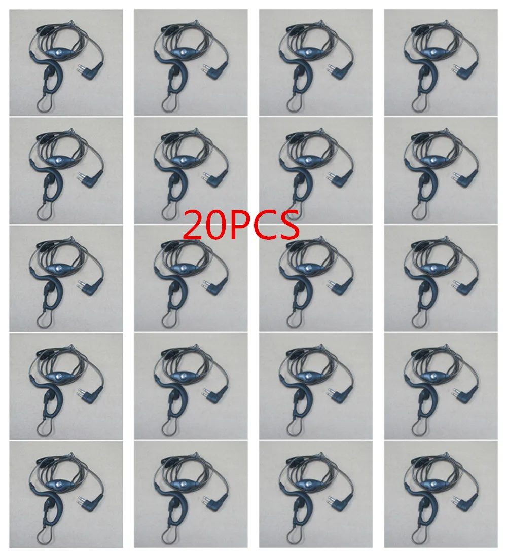 

OPPXUN 20PCS Walkie talkie aluminum foil earphone for Motorola GP300, GP308, GP63, GP68, GP88, GP88S, GP600 two way radios