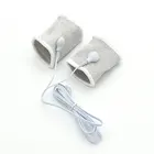 5 см эластичные серебряные волоконные электронные импульсные физиотерапевтические Кольца для пениса электро медицинские секс-товары для мужчин