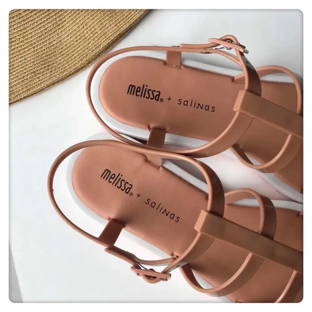 Новинка года; женские босоножки Melissa; бразильская женская обувь из прозрачного пластика; Женская Повседневная прозрачная обувь; женские сандалии Melissa