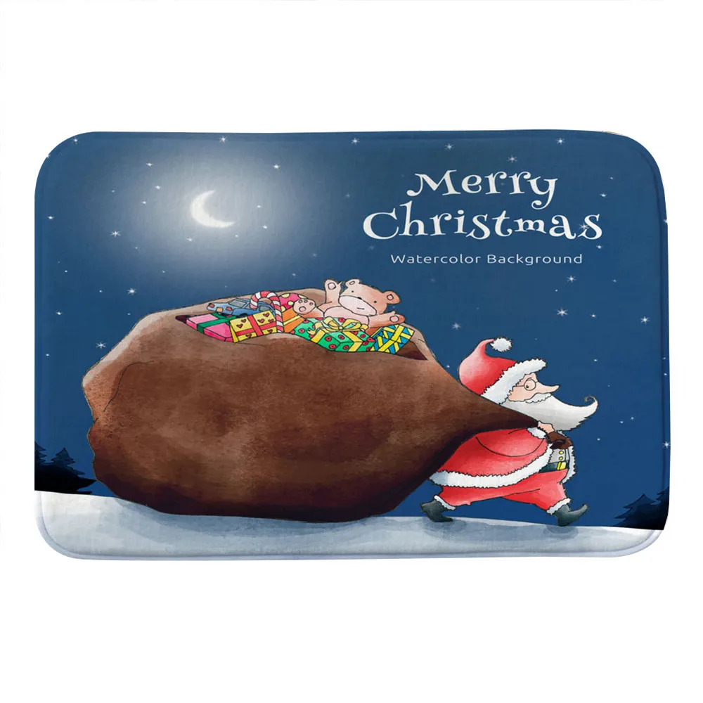 Коврики Merry Christmas Декор ванная комната кухонные коврики Придверные коврики для гостиной Противоскользящий коврик супер абсорбирующий 40x60 см sep30