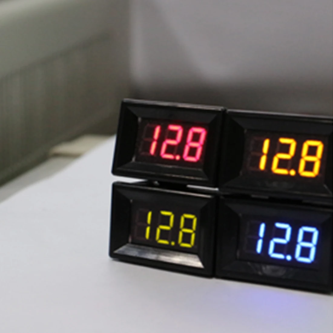 DIY Мини вольтметр Тесты эр цифровой Напряжение Тесты Батарея DC 2,4-30 В 2 провода для авто светодиодный дисплей датчик
