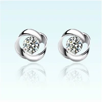 xiyanike silver color rotating simple retro silver earring for women girl earring sterling silver jewelry brincos ves6396