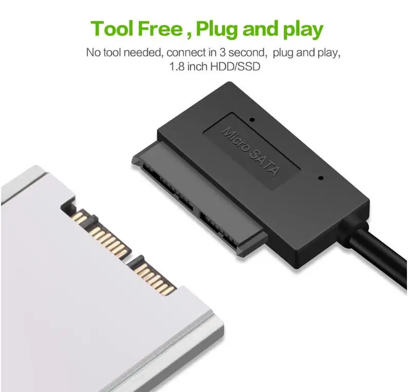 Кабель-адаптер USB 3 0 к Micro SATA для 1 8 &quotHDD SSD конвертер шнур USB3.0 16Pin Msata 7 + 9 Pin кабель 20