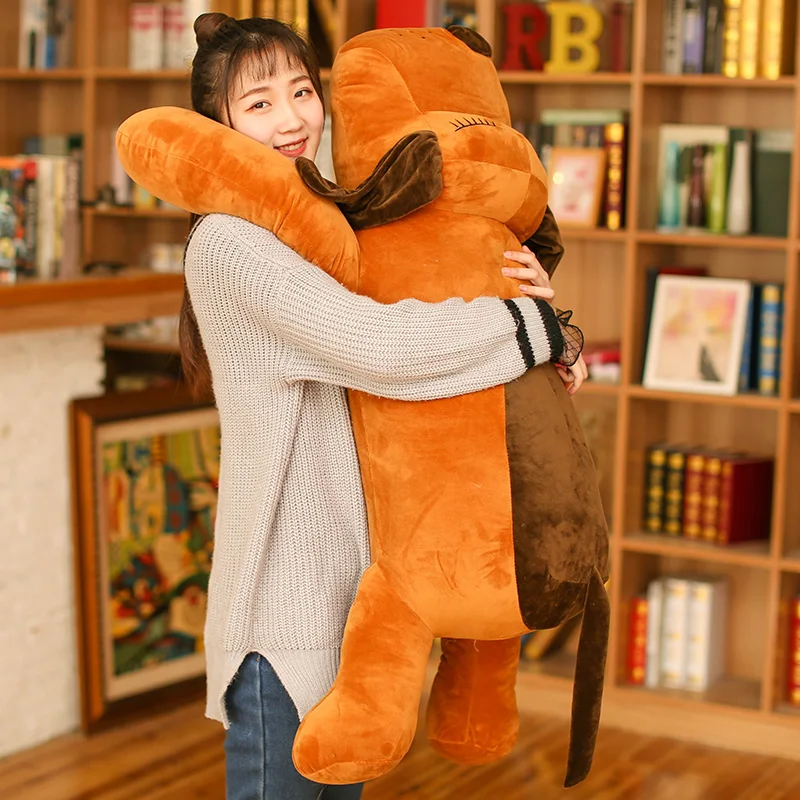 comprar Dorimytrader Bonito Cão Brinquedo De Pelúcia Menina Lazer Macio Dormir Travesseiro Pano Boneca Longo Travesseiro Presente Aniversário 43 Polegada 110cm Dy50592