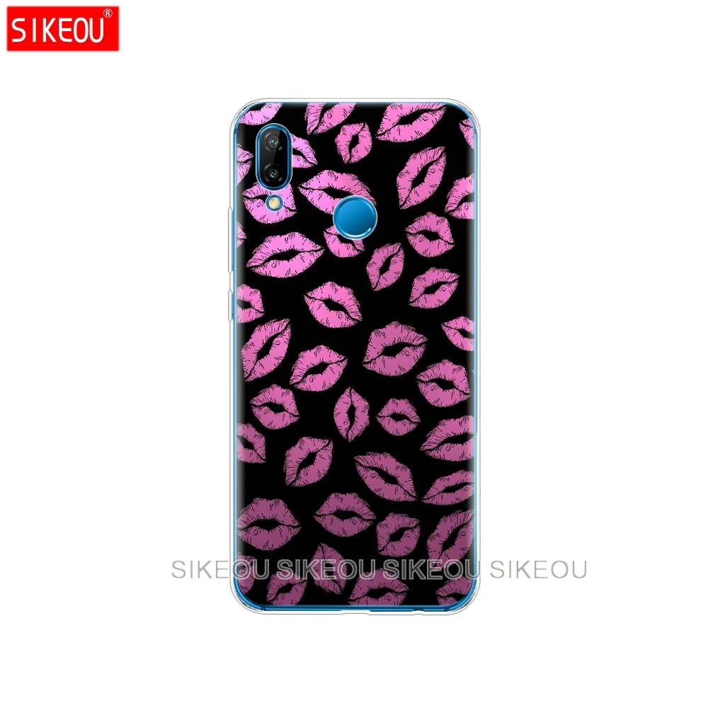 Силиконовый чехол для телефона Huawei P20 P7 P8 P9 P10 Lite Plus Pro 2017 p smart 2018 Kiss me Губная Помада