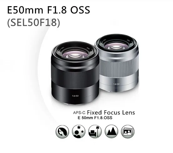Объектив Sony 50/1. 8 для E 50 мм f/1 OSS объектив (SEL50F18) A5000 A5100 A6000 A6300 A6500|lens for sony|lens sonysony lens |