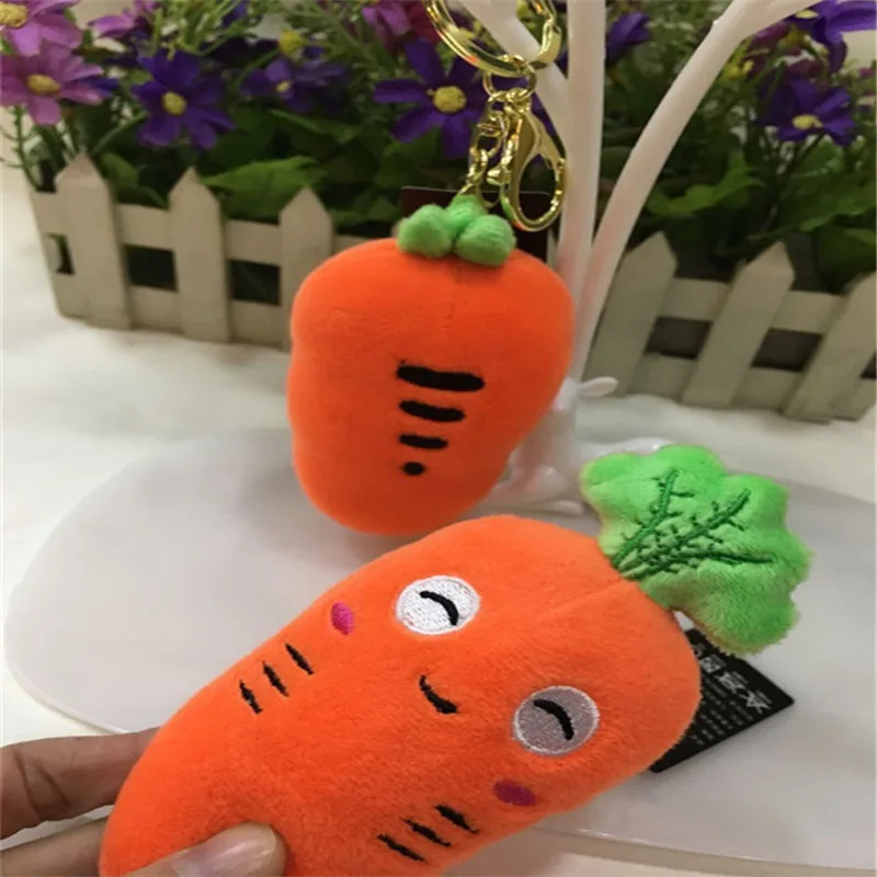 10cm Creative Carrot Keychain Soft Radish Plush Scented Doll Couple Gift |