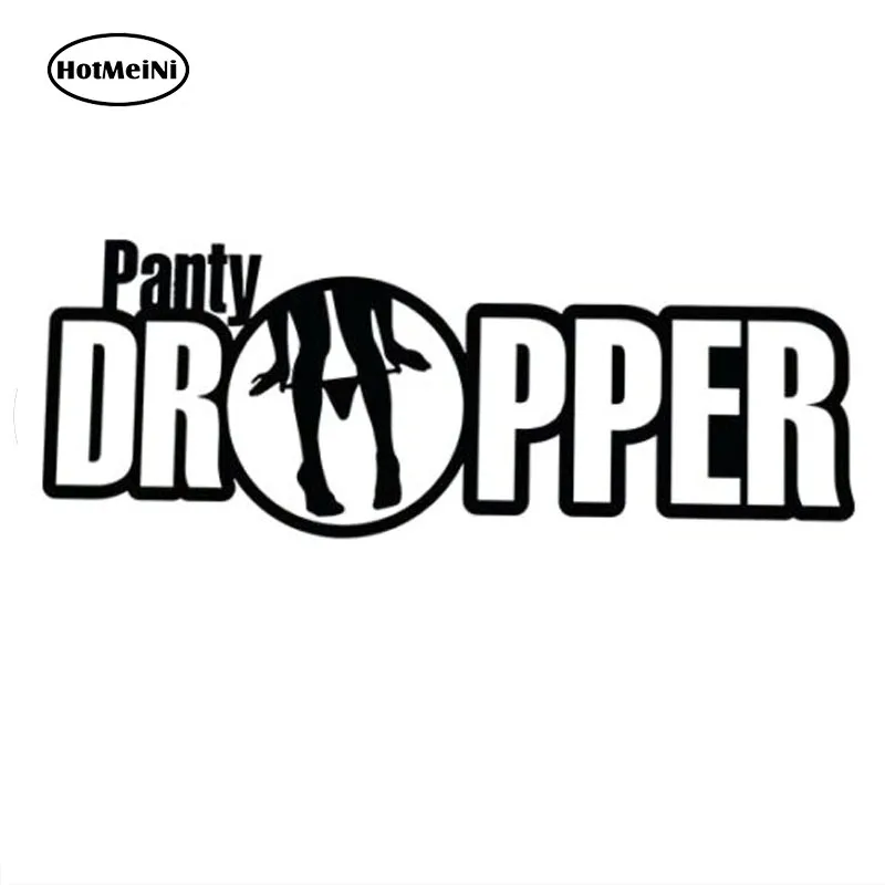 13X4.8CM PANTY DROPPER Funny Vinyl Decal Black/Silver Car Sticker Car-styling c1-05162 | Stickers