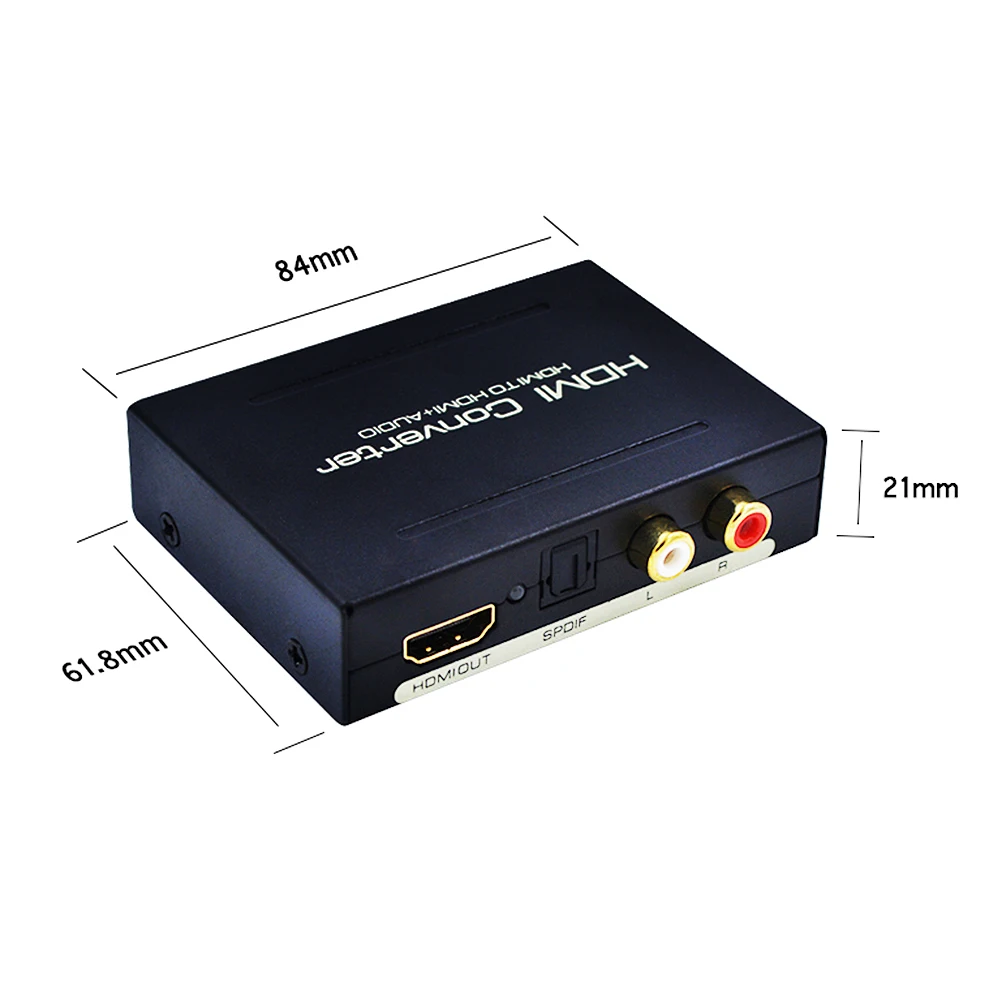 AOEYOO преобразователь SPDIF 1080P HDMI к аудио экстрактор адаптер с RCA выход для PS4