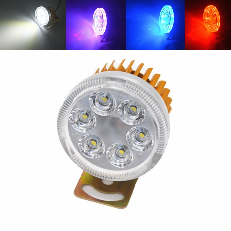 

12V-48V светодиодный мотоциклетный головной светильник мотоцикл для е-байка фары супер яркий светодиодный светильник Водонепроницаемый ламп...