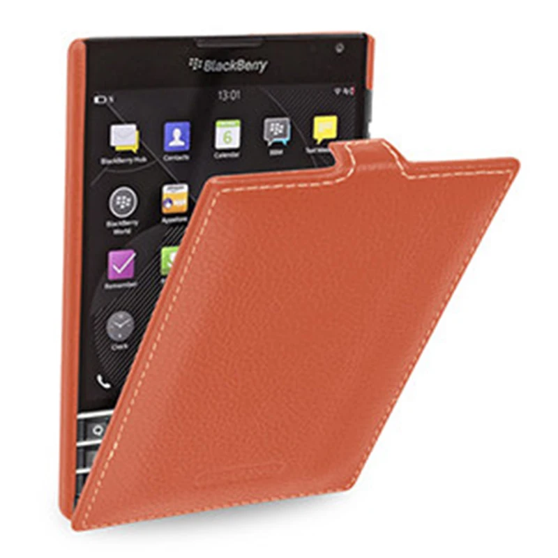 up down business flip phone parts accessories luxury real leather case fashion brand bag cover for blackberry passport q30 4 5 free global shipping