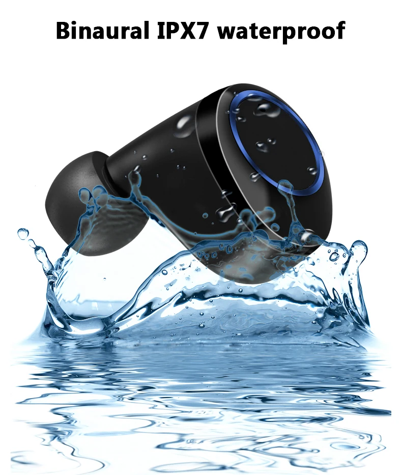Bluetooth наушники True Беспроводной вкладыши TWS с 5 0 спортивные гарнитура стерео бас