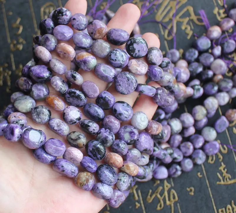 

Natural Charoite 6-9mm Irregular Beads 15inch/38cm, DIY Jewelry Making !We provide mixed wholesale for all items!