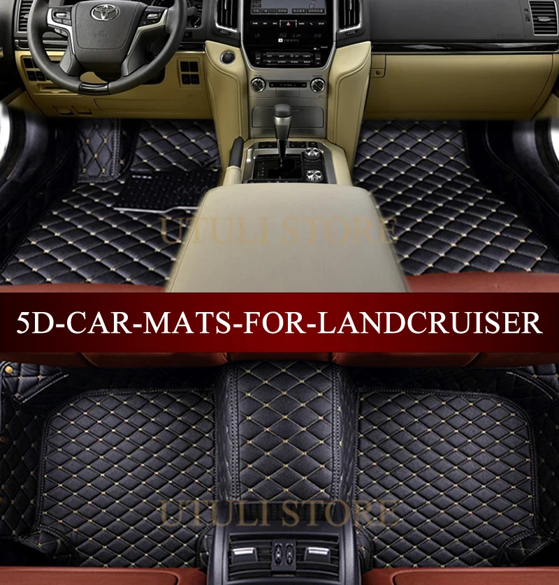 Коврики для автомобилей Toyota Land Cruiser LC200/Prado LC120 LC100 LC150 FJ120 FJ150 Sequoia Tundra коврики ног