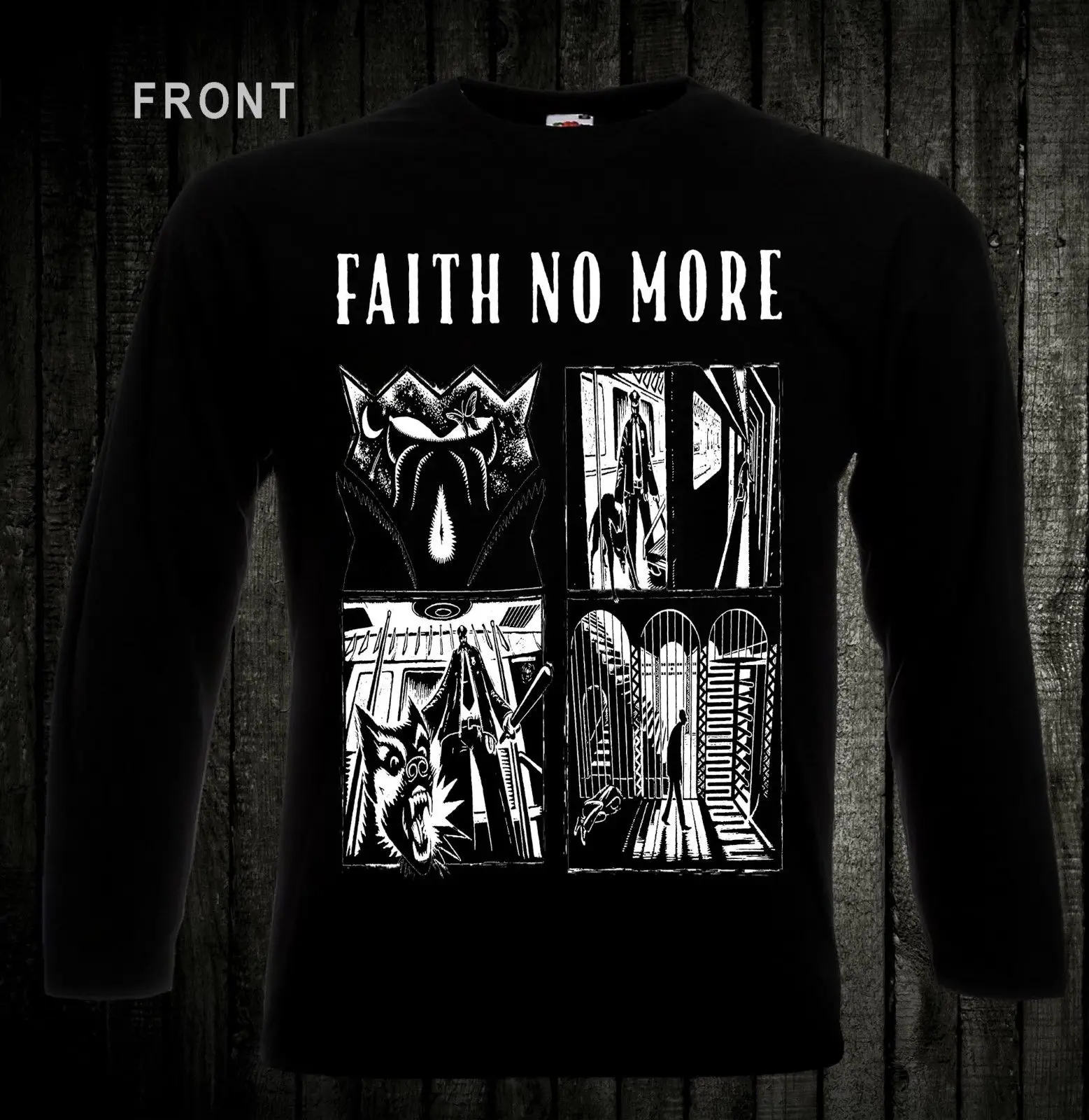 FAITH NO MORE-американская рок-группа футболка с длинным рукавом-S-XXL | Мужская одежда