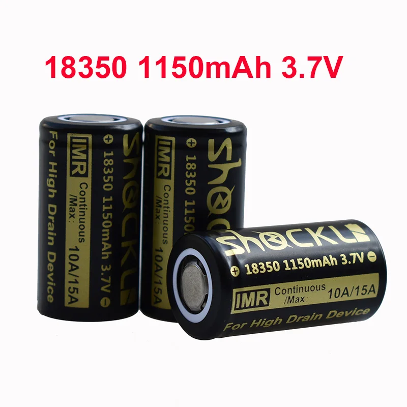 2 шт./лот батарея Shockli I8350 литиевая 1150 мАч 3 7 В аккумуляторная IMR 10A для фонариков