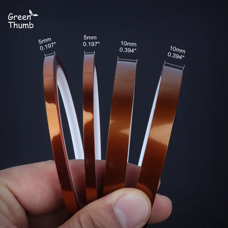 4 шт. 5 мм на 33 м Kapton лента термостойкая полиимидная клейкая изоляционная SMT BGA