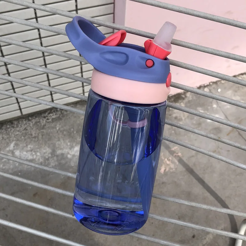 Портативный Стекло бутылка для воды спорта детей креативные милые бутылки с