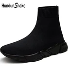 Спортивные кроссовки Hundunsnake, женские кроссовки большого размера, мужская спортивная обувь, носки, женские, черные, B-037