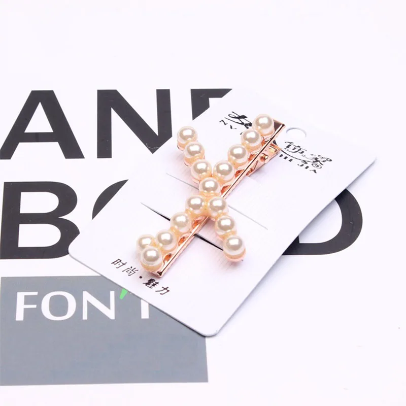 Hot Sale 1PC New Pearl Headdress Hairband Hairpin Fashion Women Rose Gold Hair Clip Accessories |
