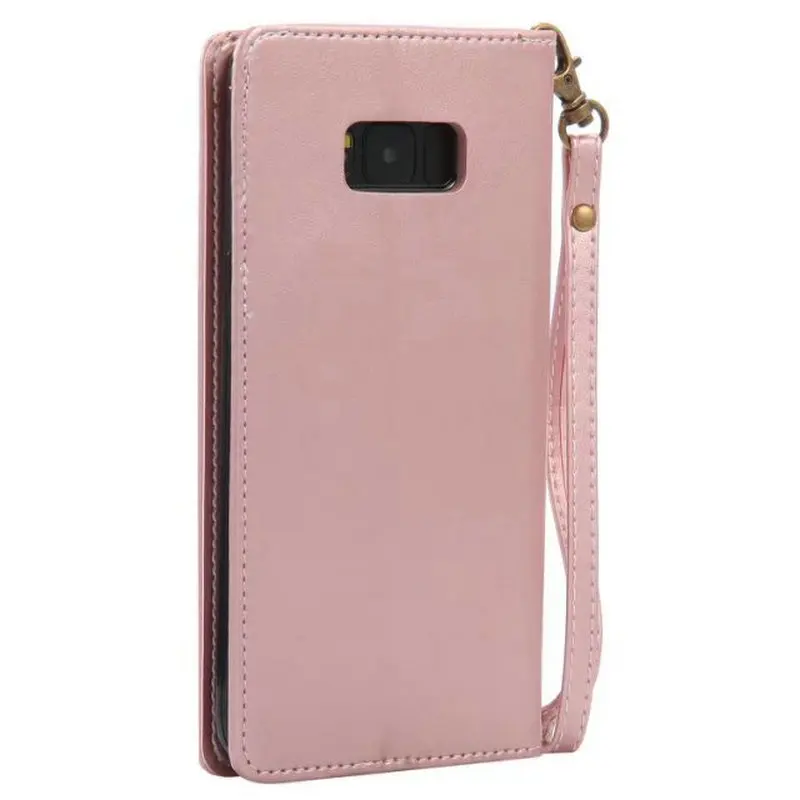 Автоматический магнитный чехол 3D-переворачивания с цветочным узором для Samsung Galaxy S8 S7 Edge S6 Plus Luxury Leather A5 A3 J3 2017 Stand Cover.