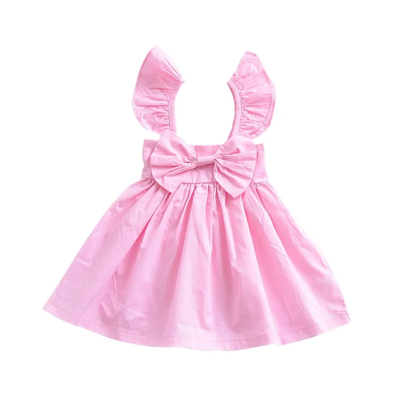 Dresses For Girls Baby Clothes Newborn Dress Summer Bow Cotton Princess Birthday Wedding | Детская одежда и обувь