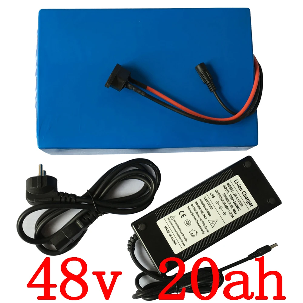 48 V батарея 20AH Электрический велосипед v 20ah литиевая с 30A BMS + 54 6 2A зарядное