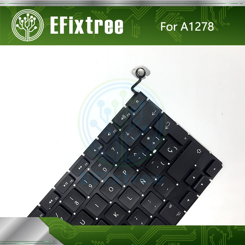 Испанская для Macbook Pro 13 ''A1278 Клавиатура с винтовой фотострочкой 2009 2010 2011 2012 EMC 2326