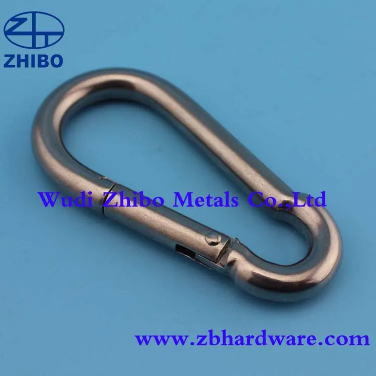 Пружинный зажим из нержавеющей стали 4 мм * 40 20 шт./лот|hook for|spring snap hooks steelhook carabiner |