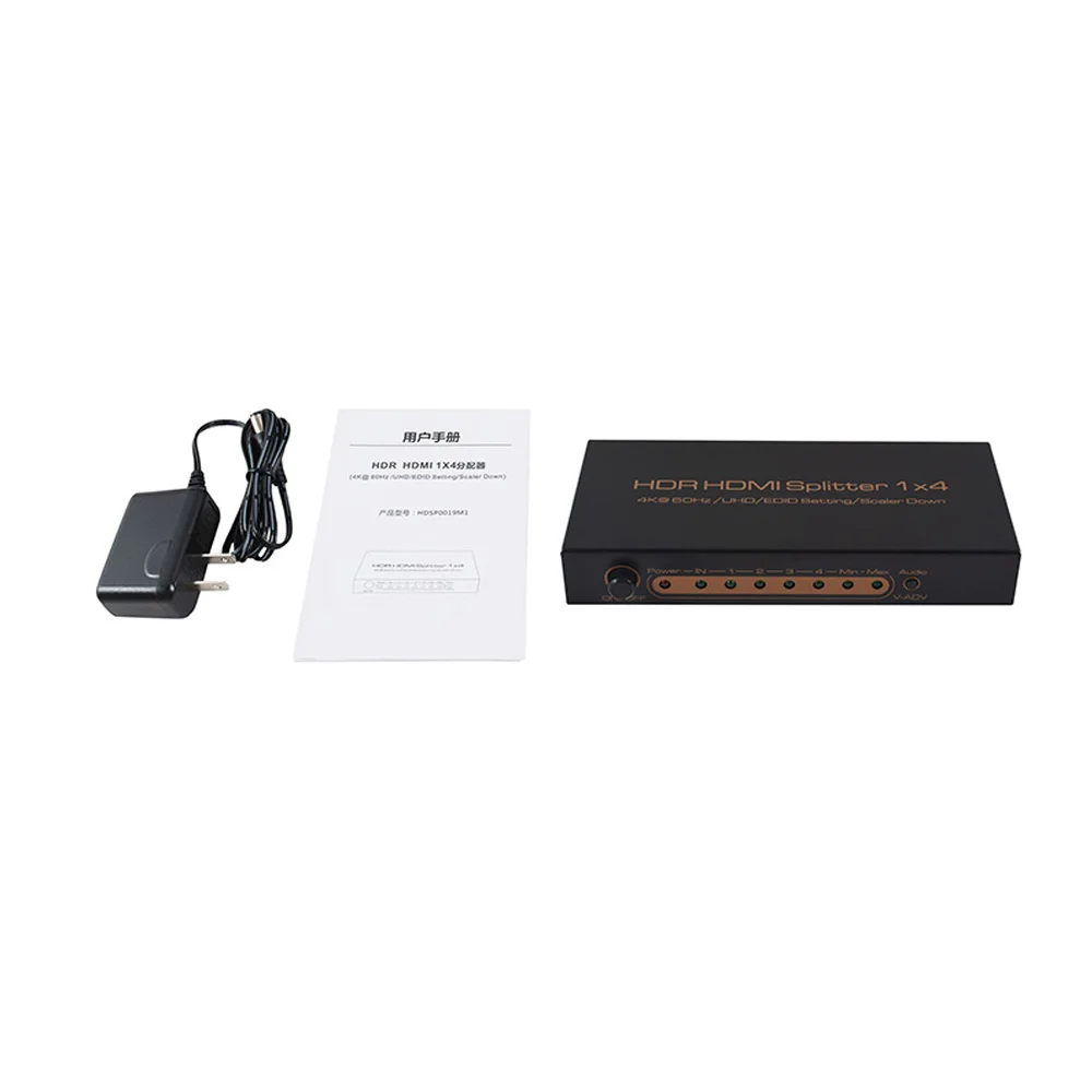 4K*2K 60Hz HDR HDMI Splitter 1*4 Full HD 1080p Video Switch Switcher Converter For Scaler Down HDTV DVD PS3 Xbox | Электроника