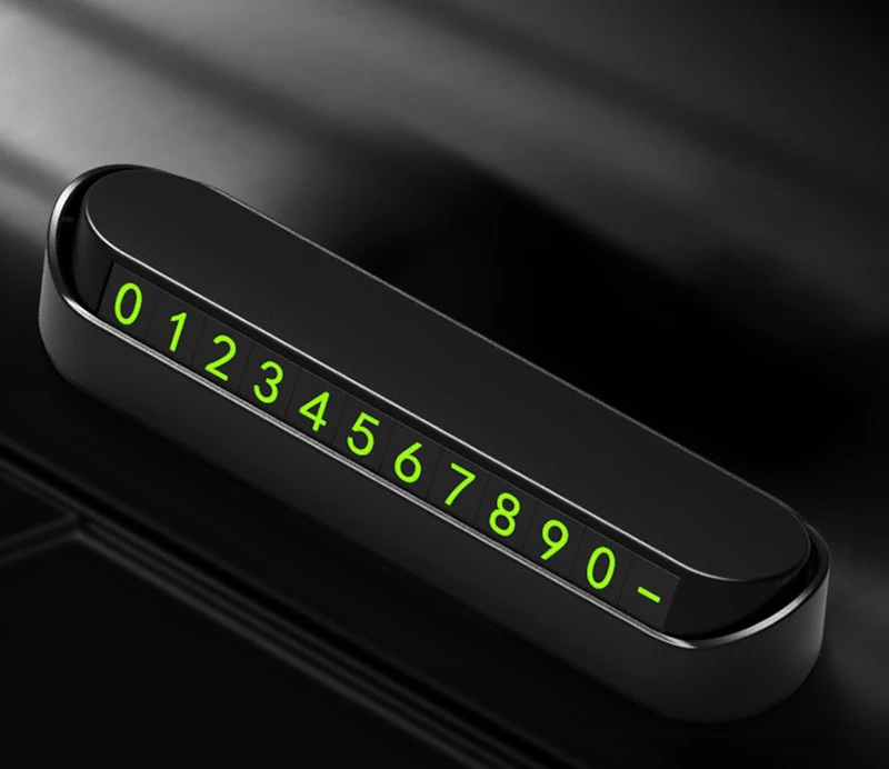 Наклейка на автомобиль, номер телефона, карта, временная парковочная карта, номер телефона, автостоянка, остановка в автомобиле, Стайлинг, авто, номер телефона, карта - Название цвета: black