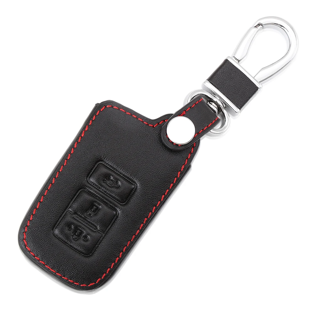 Hot Sale Genuine Leather Case Cover For Toyota Camry Avalon rav4 for Highlander Land Cruiser Car Key 3 Button Shell bag | Автомобили и