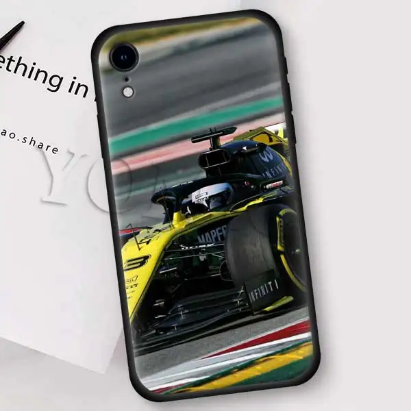 Для Формулы 1 мягкий чехол из ТПУ для Apple iPhone 11 Pro XR 7 8 6 6S Plus X XS MAX 5 5E 5S 5C Черный силиконовый чехол для телефона - Цвет: B07