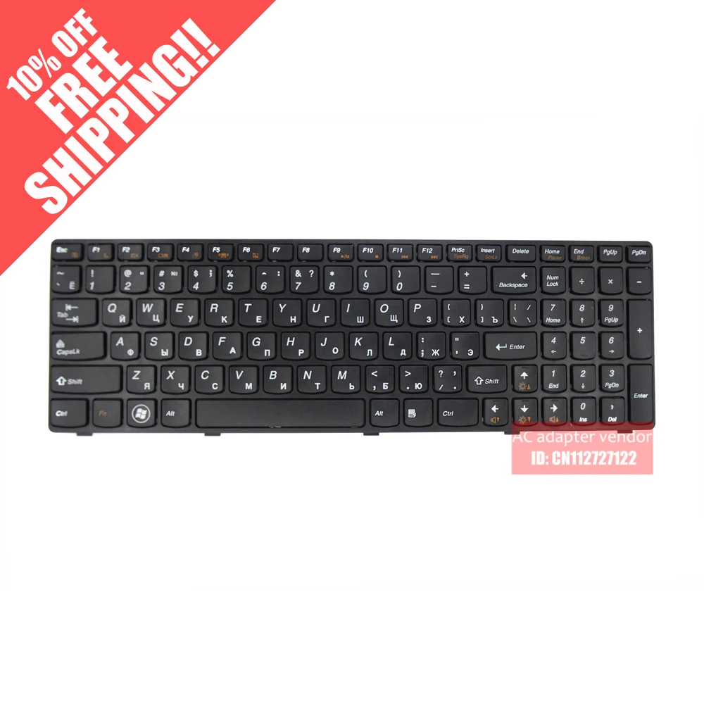 Русская клавиатура для ноутбука LENOVO B570 Z565 Z560 Z570 Z575 V570A V570G B575 B590|laptop keyboard|b590