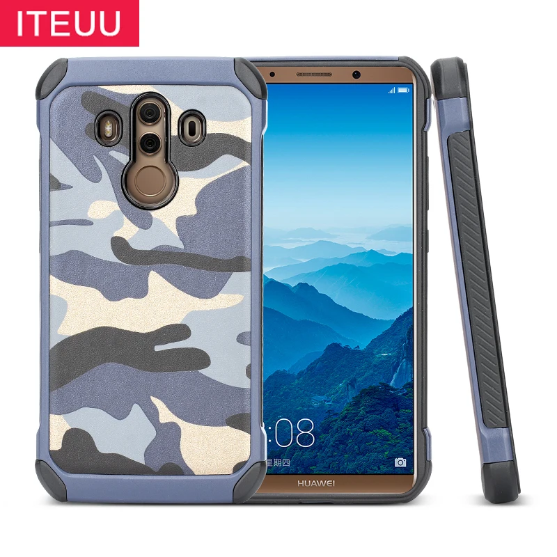 ITEUU mate 10PRO армейский Камуфляжный жесткий чехол для Huawei 10 Pro Сумка TPU + PC