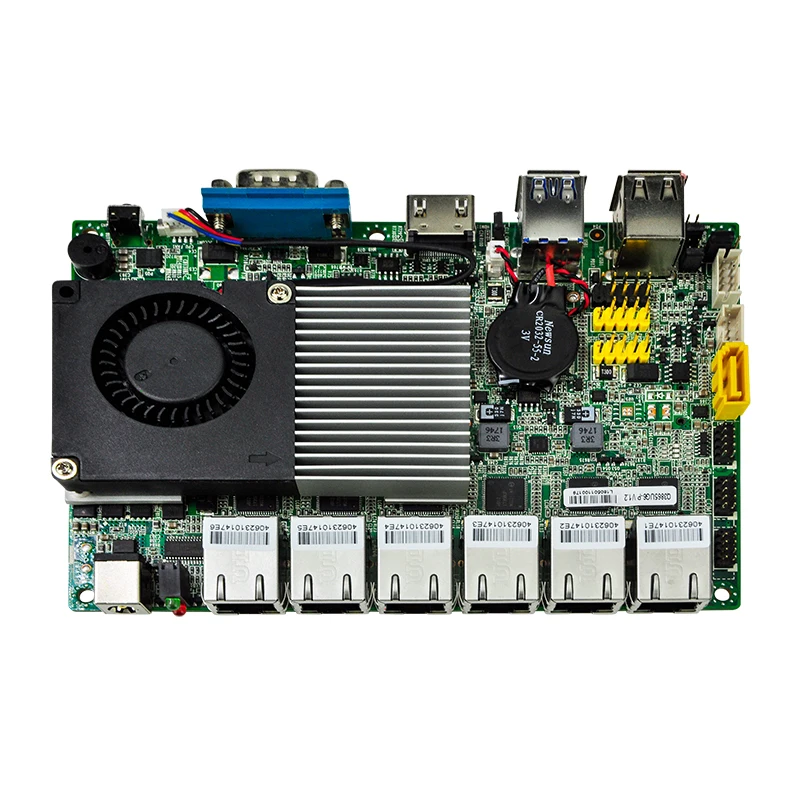 6 lan, мини-ПК Win 10 Linux OPNsense CentOS AES-NI NIC роутер для сетевого экрана Intel Celeron 3855U промышленный компьютер безвентиляторный мини-ПК