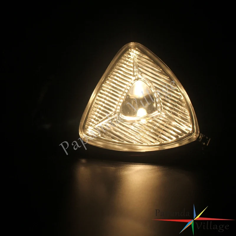 

Classic Retro Steel Housing Clear Lens Triangle Spot Headlight Assembly Universal For Harley Bobbers Chopper Cafe Racer Cruiser